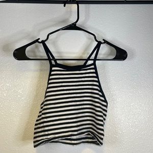 Striped tank top.